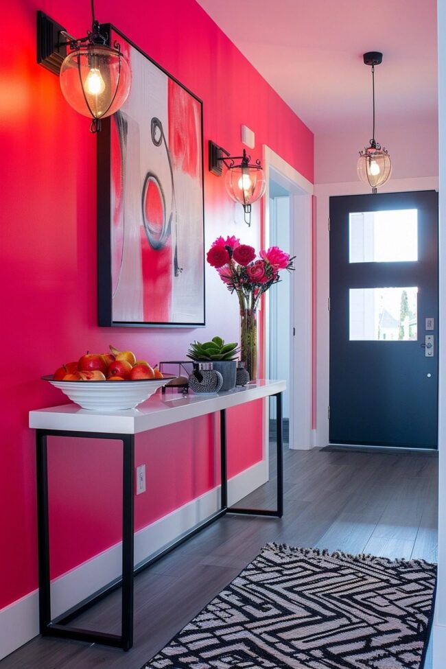 Eye-Catching Pink Doorway Designs