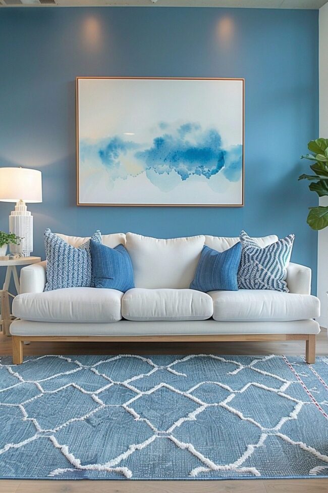 Whimsical Periwinkle Interiors