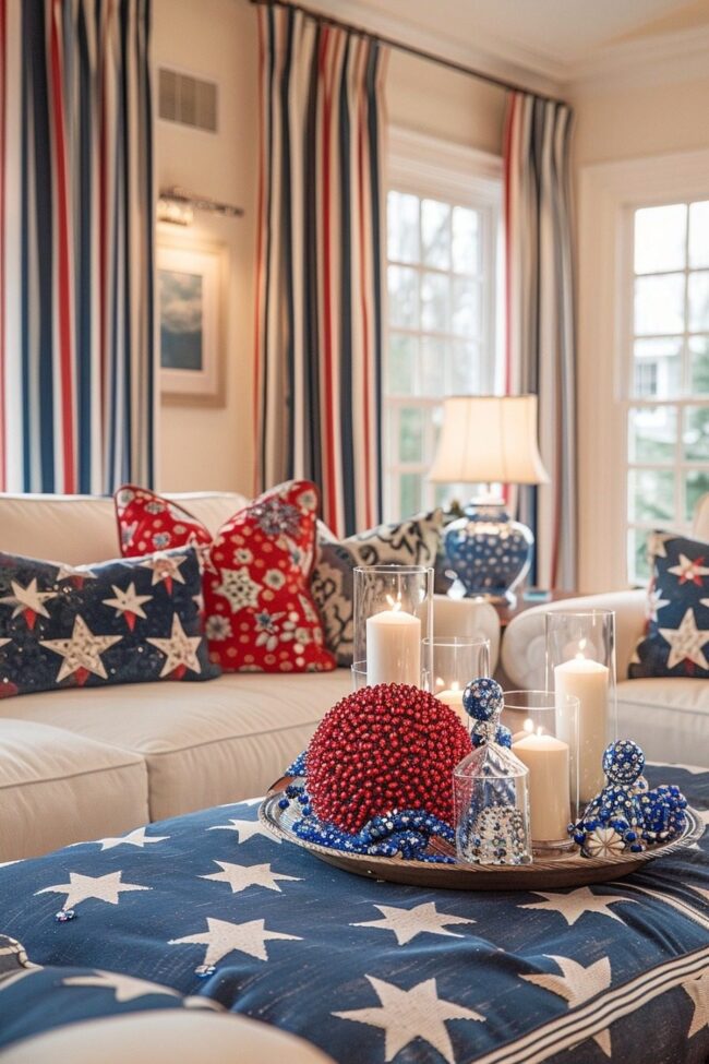 Patriotic Themed Lounge Space