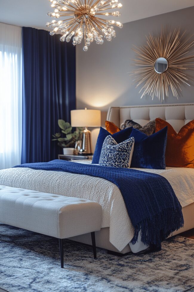 Modern Glamour Bedroom Design
