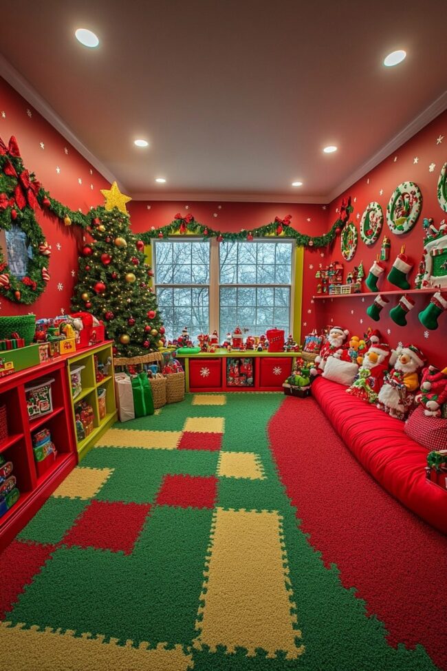 Whimsical Santa's Workshop