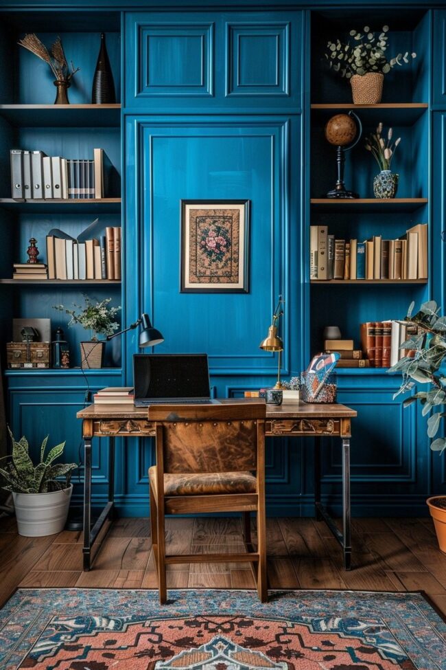 Eclectic Home Office Vibes