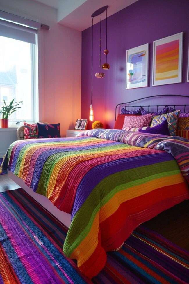 Vibrant Bedroom Aesthetics