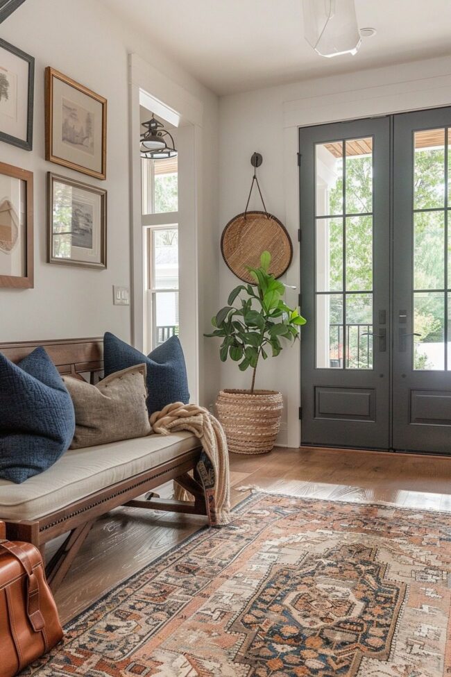 Chic Bohemian Entryway