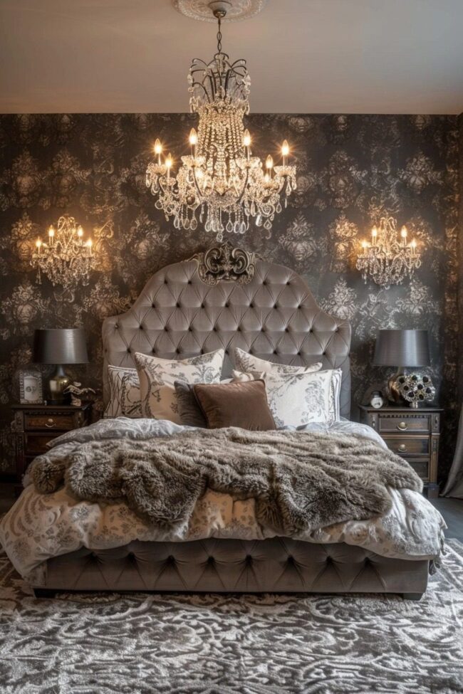 Opulent Bedroom Illumination