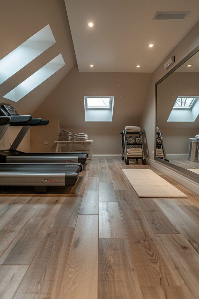 Modern Attic Fitness Hub