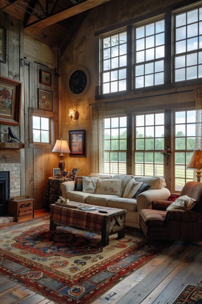 Rustic Charm for Barn Interiors