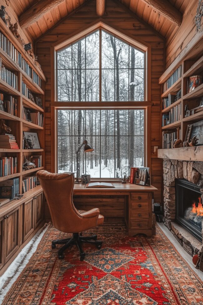 Warm Home Office Haven