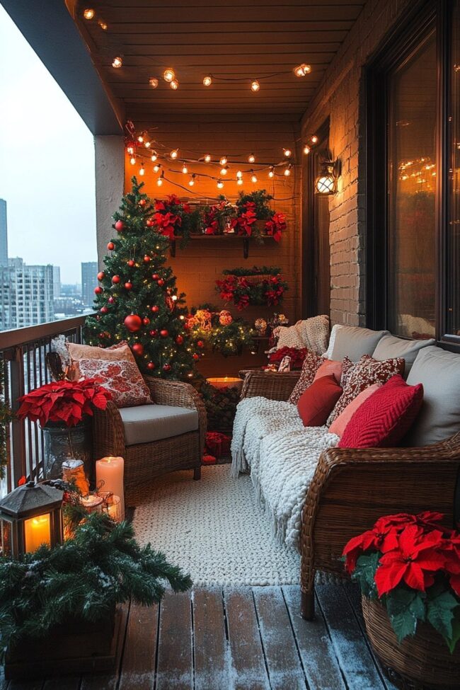 Cheerful Balcony Accents