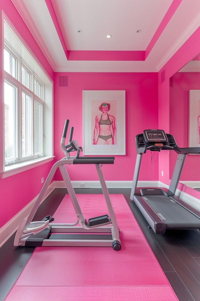 Energizing Pink Spaces for Fitness