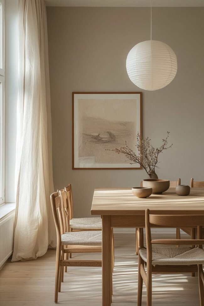 Nordic Inspired Dining Space Design
