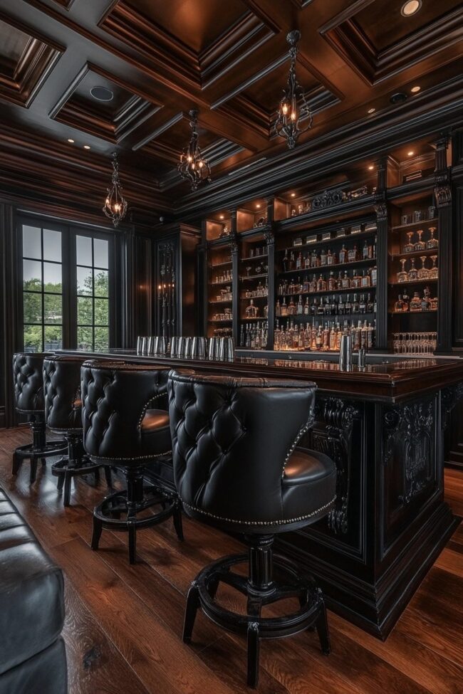 Victorian-Inspired Lounge Space