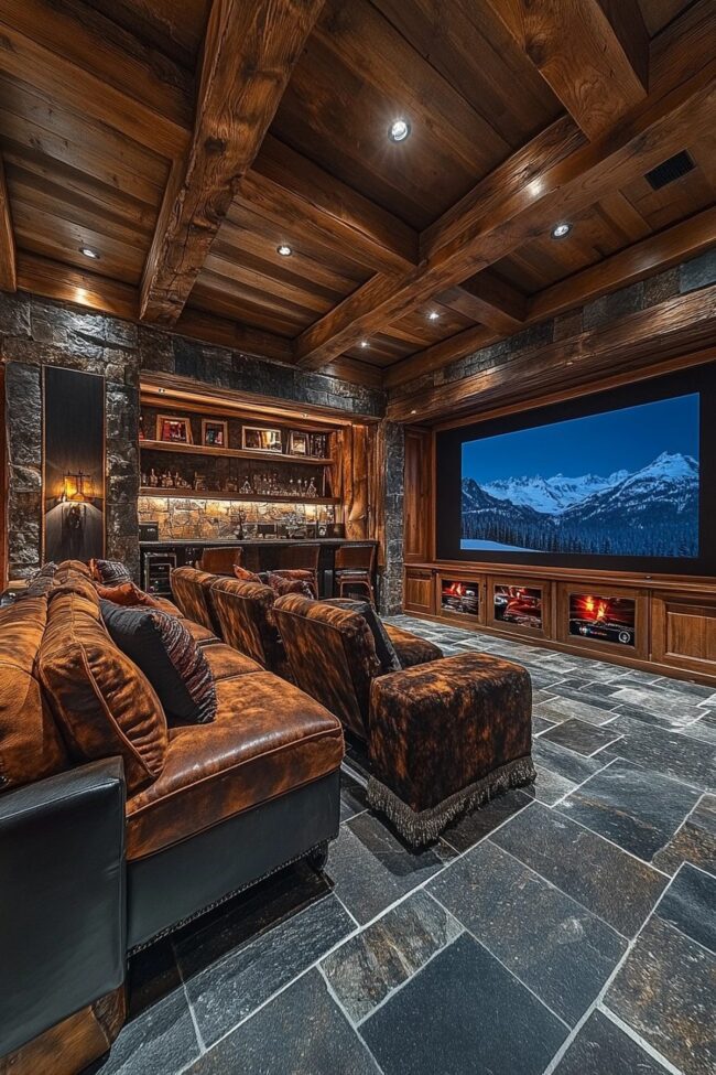 Rustic Retreat for Movie Enthusiasts