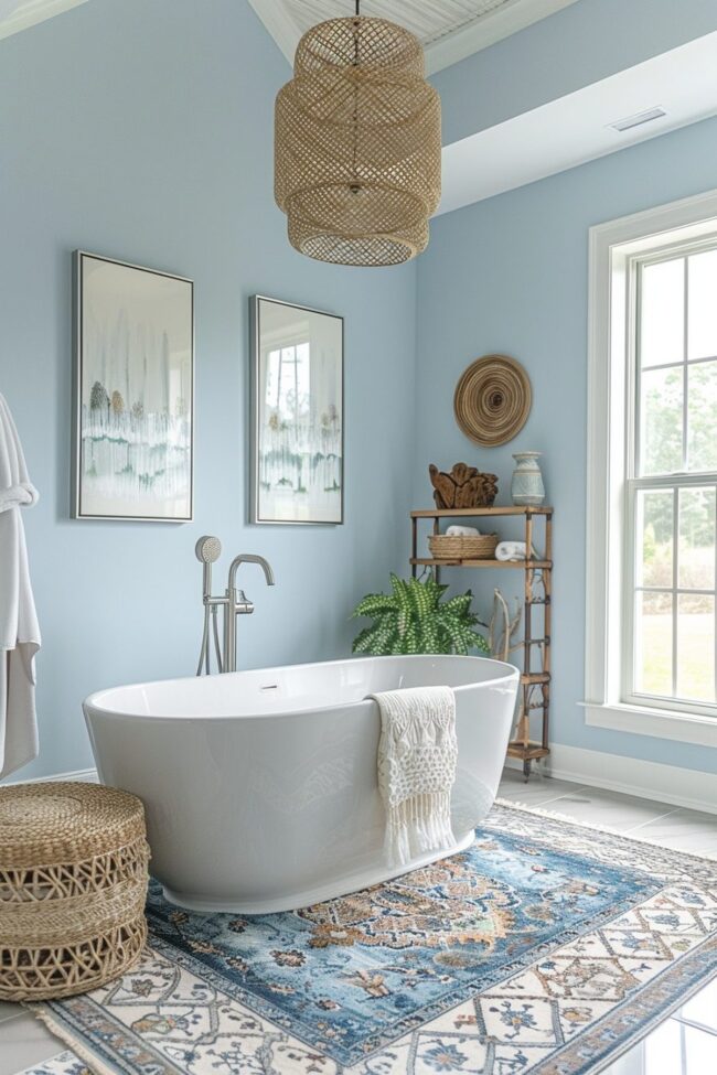 Azure Boho Bathrooms