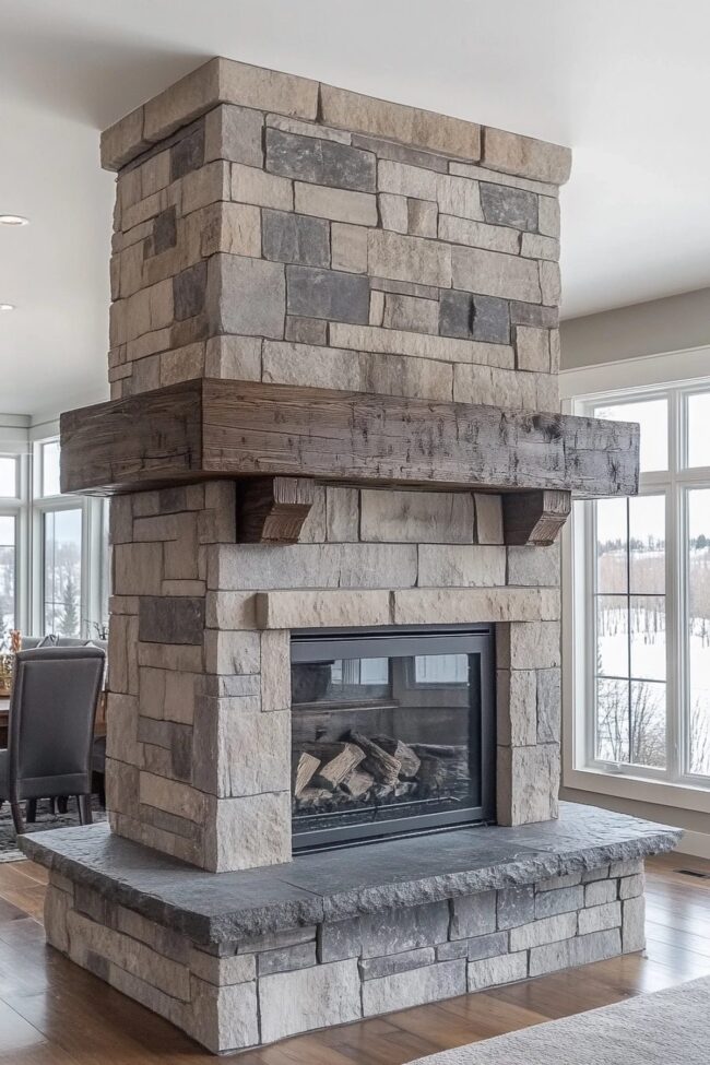 Charming Farmhouse Hearth