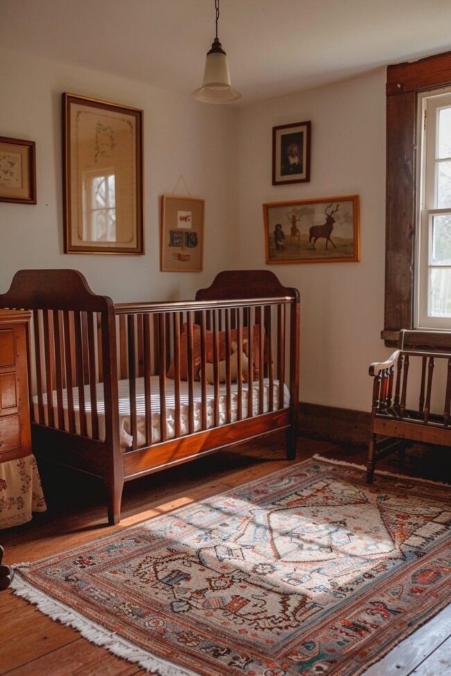 Colonial Style Nursery with Timeless Appeal