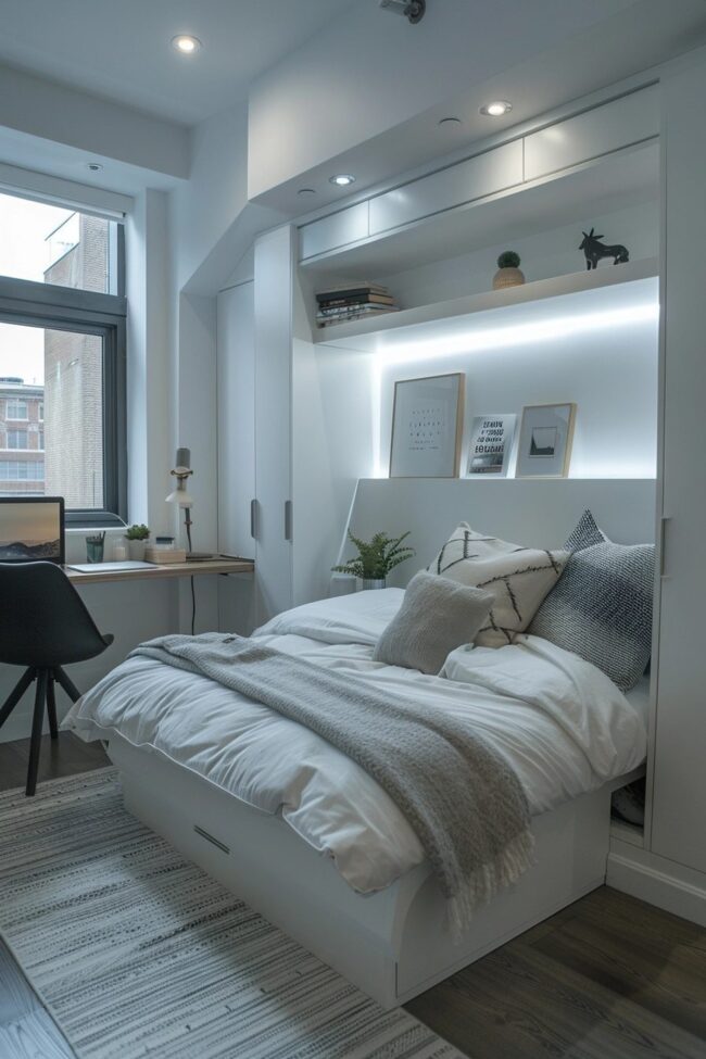 Compact City Minimalist Bedroom