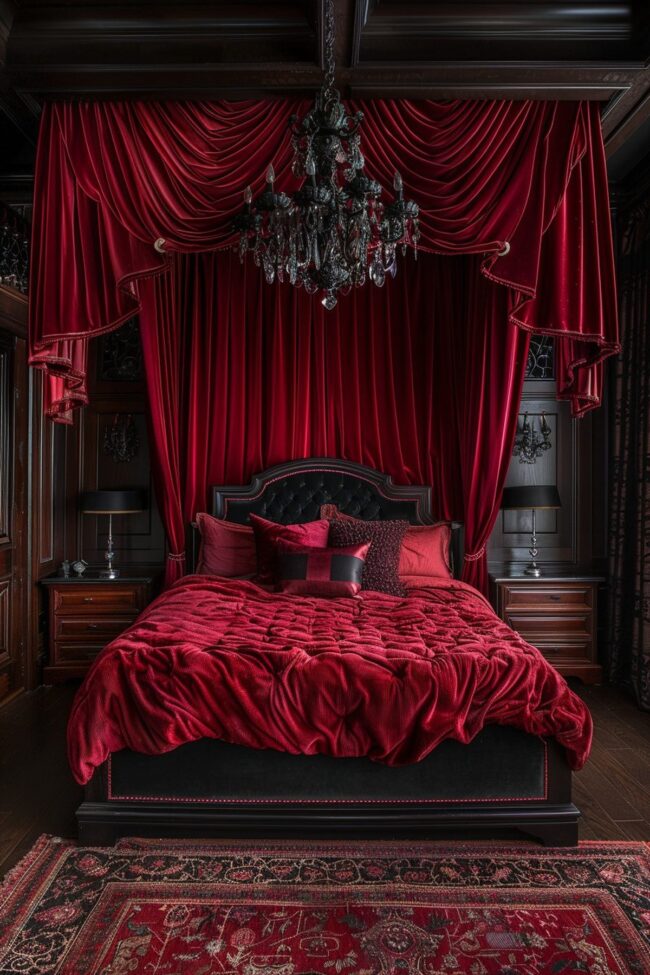 Passionate Red Royal Chamber