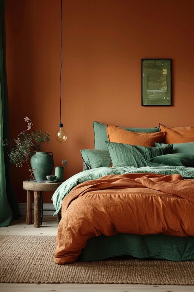 Chic Green Terracotta Aesthetic