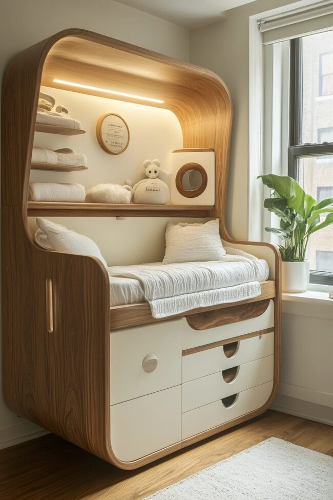 Space-Saving Nursery for Modern Living