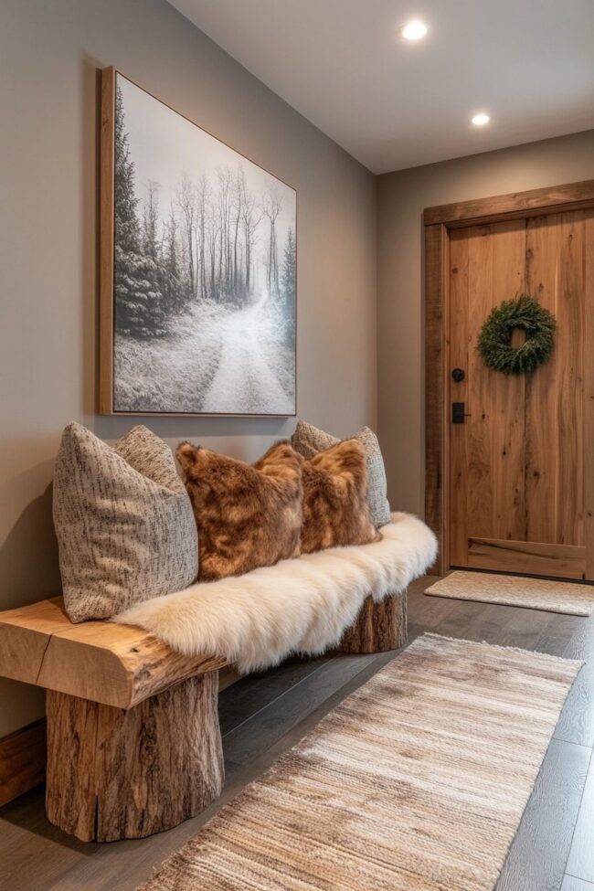 Inviting Forest-Inspired Entryway