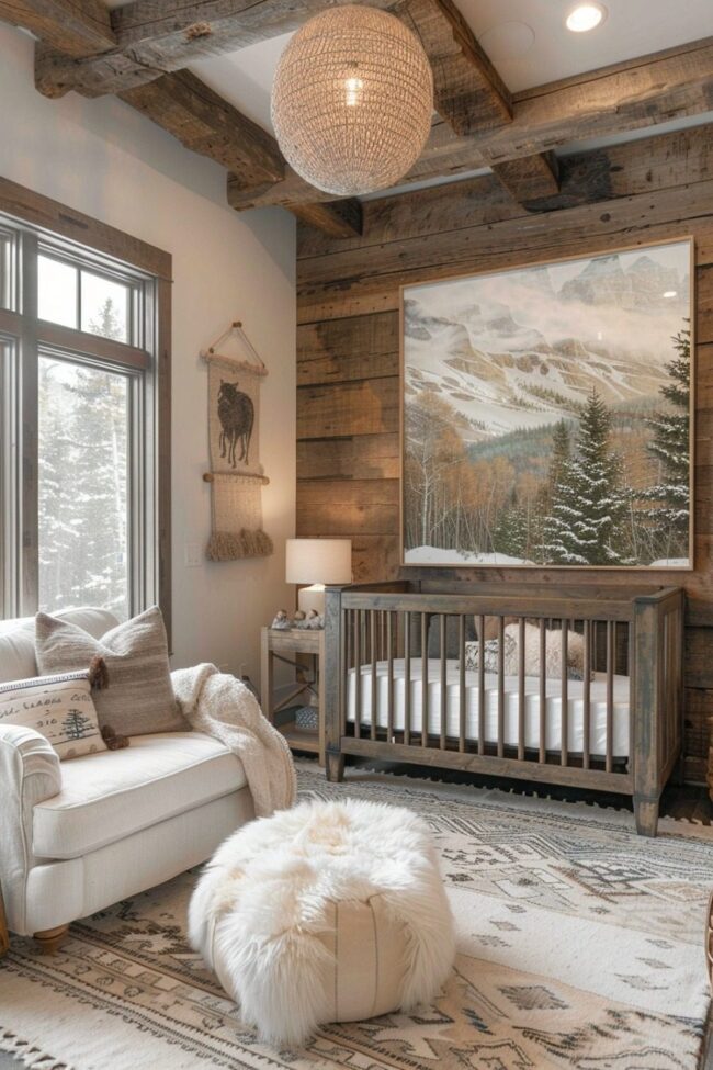 Nature-Inspired Nursery for Mountain Vibes