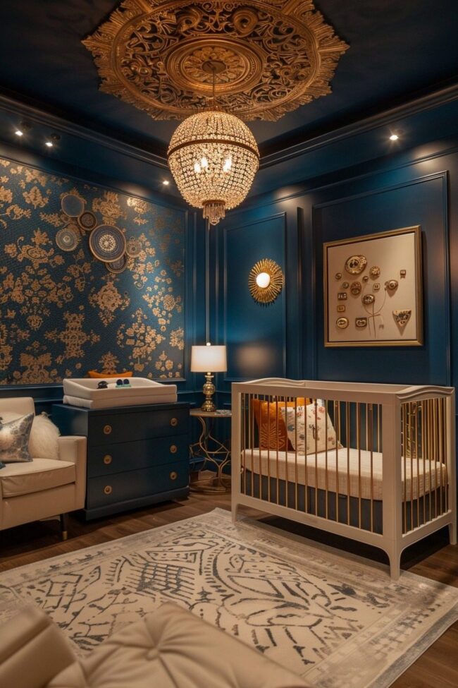 Chic Art Deco Inspired Baby Room