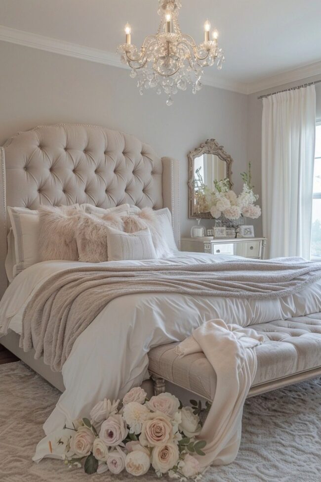 Glamorous Romantic Bedroom Accents