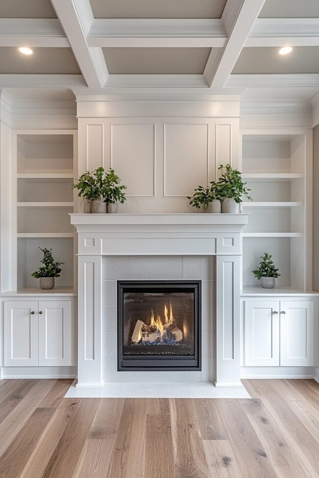 Rustic Fireplace Integration