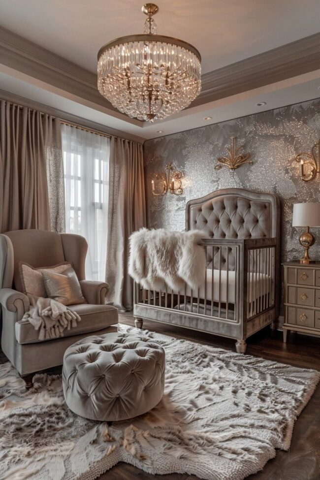 Chic Gatsby-Inspired Baby Room