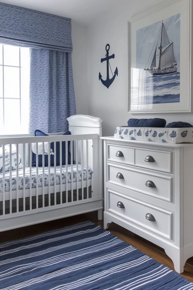 Marine-Inspired Nursery for Babies