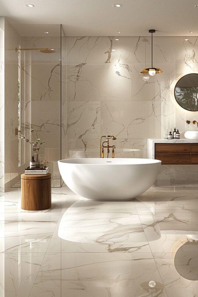 Sophisticated Marble Bathroom Design