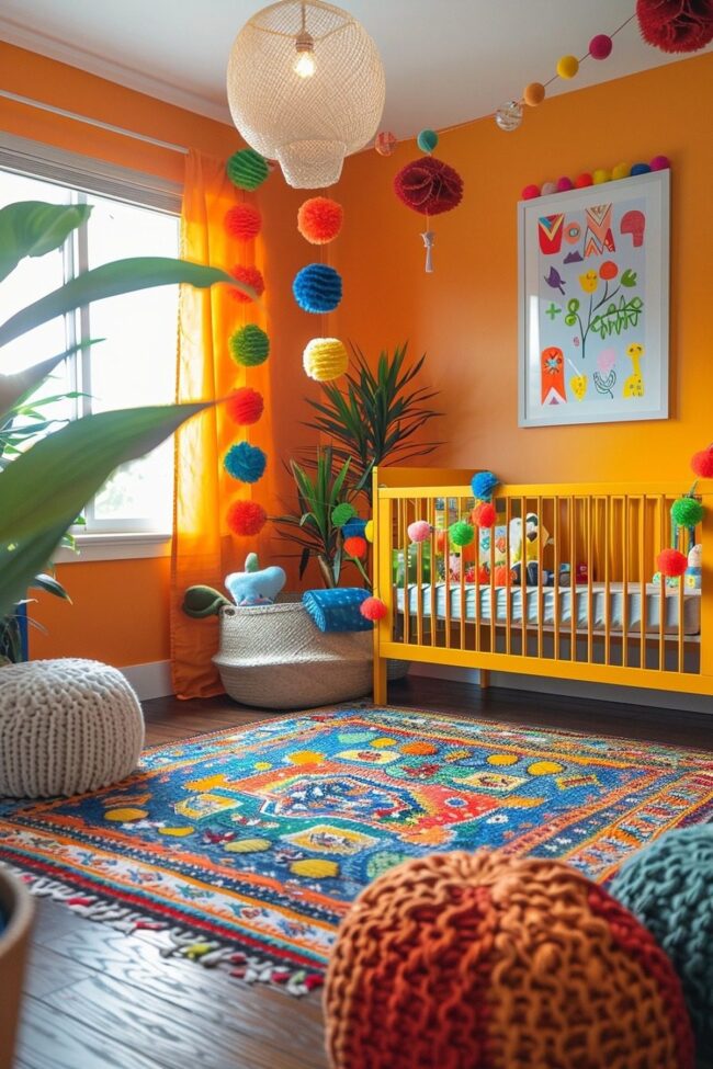 Chic Bohemian Celebration Nursery Design