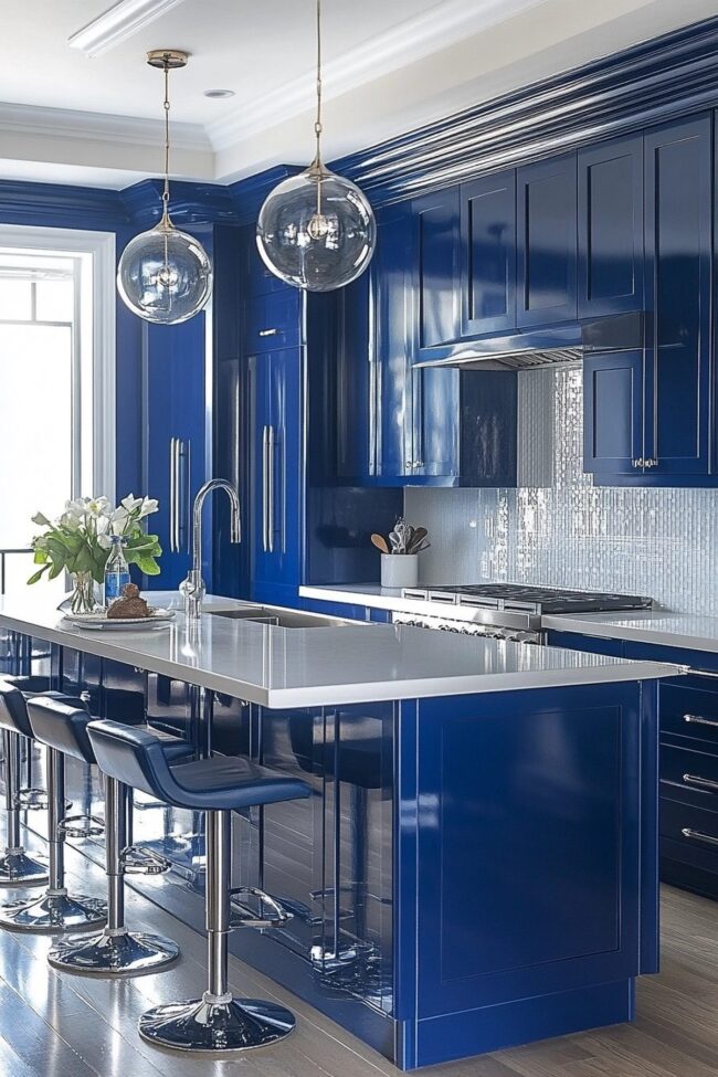 Vivid Blue Elegance
