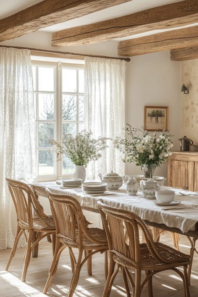 Charming French Provincial Dining Style