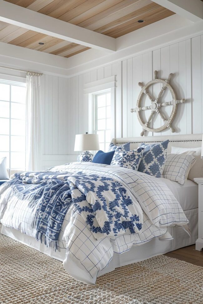 Nautical-Inspired Bedroom Escape