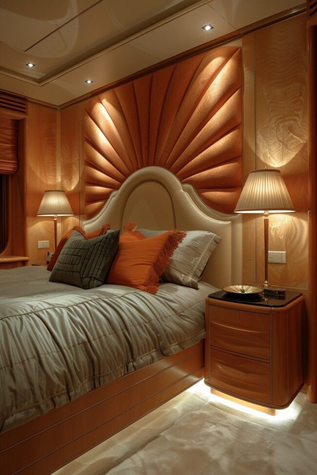 Art Deco Elegance: Green & Terracotta