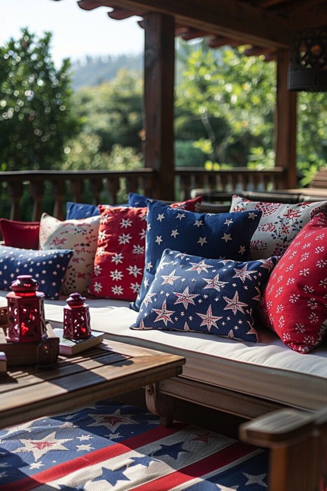 Red, White, and Blue Pillow Showcase