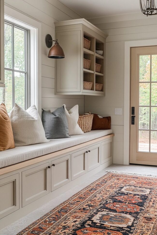 Nordic-Inspired Mudroom Aesthetic