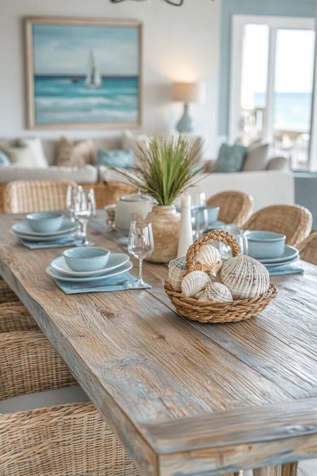 Coastal Retreat Dining Space