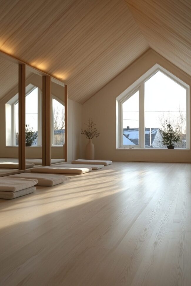 Serene Nordic Yoga Space
