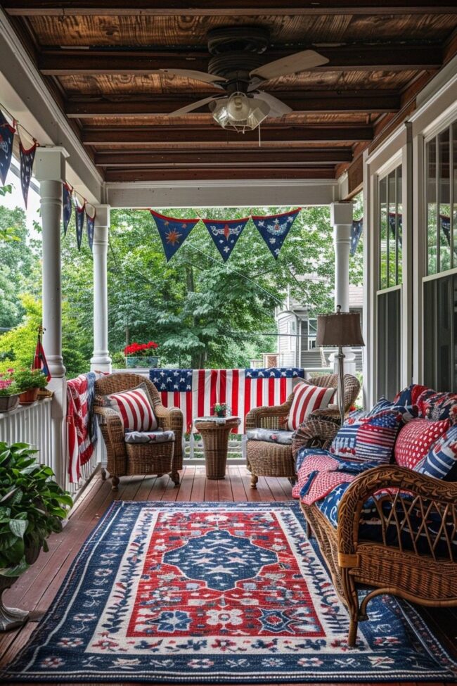 Celebrating Patriotism with Porch Style