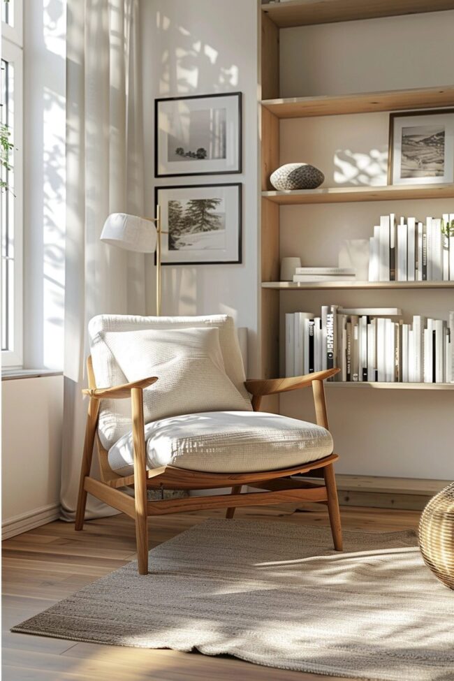 Charming Scandinavian Reading Corner