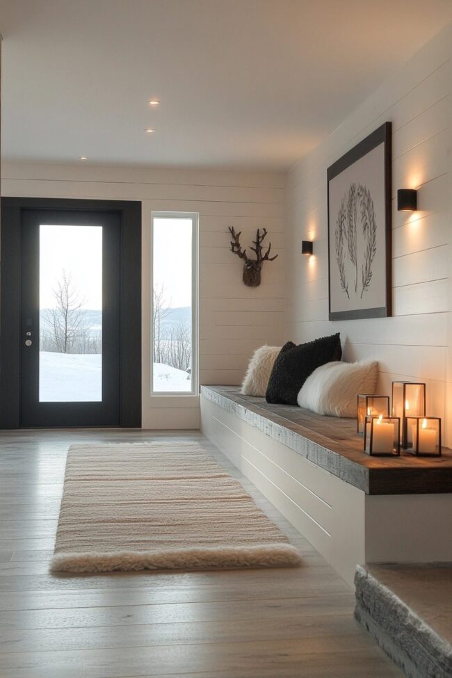 Chilly Nordic-Inspired Entryway Design
