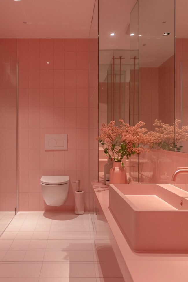 Chic Pink Bathroom Designs