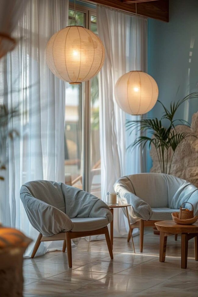 Serene Blue Bohemian Spaces
