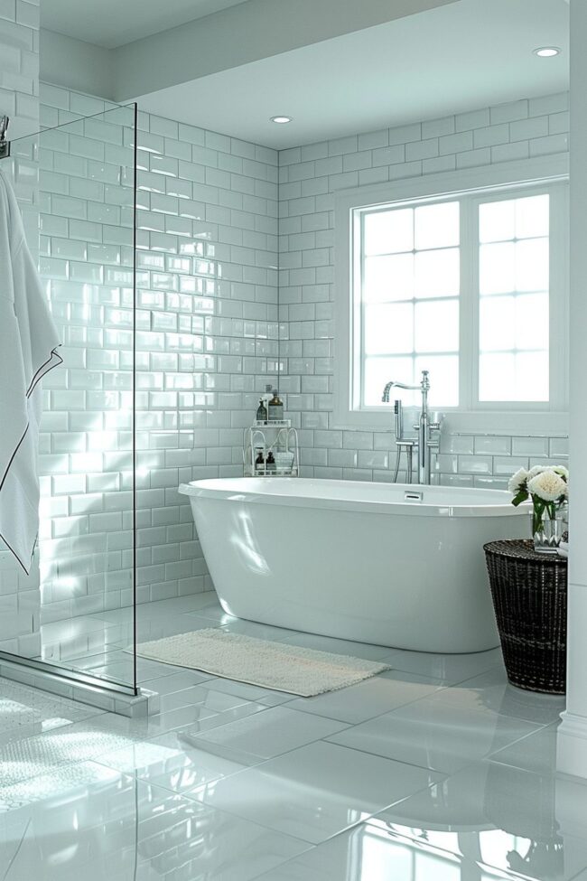 Sleek Bathroom Tile Elegance