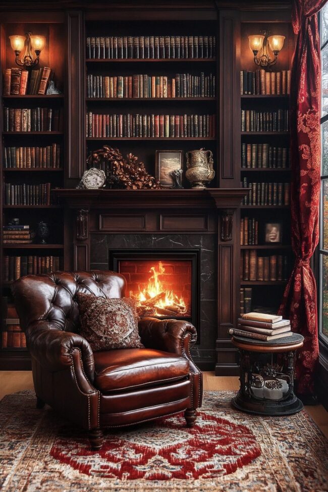 Elegant Victorian Library