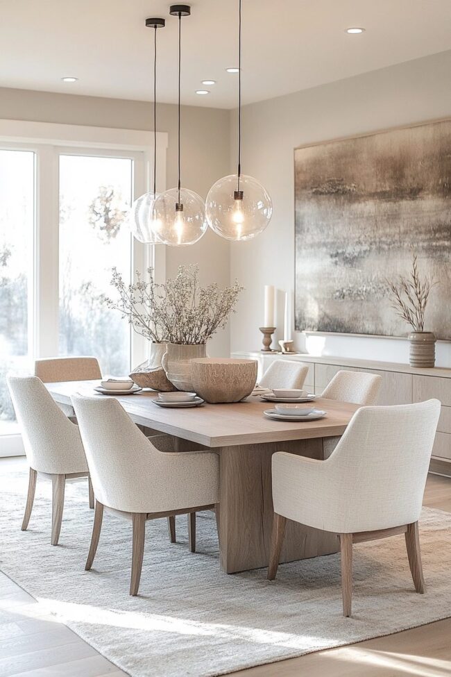 Scandinavian Minimalist Dining