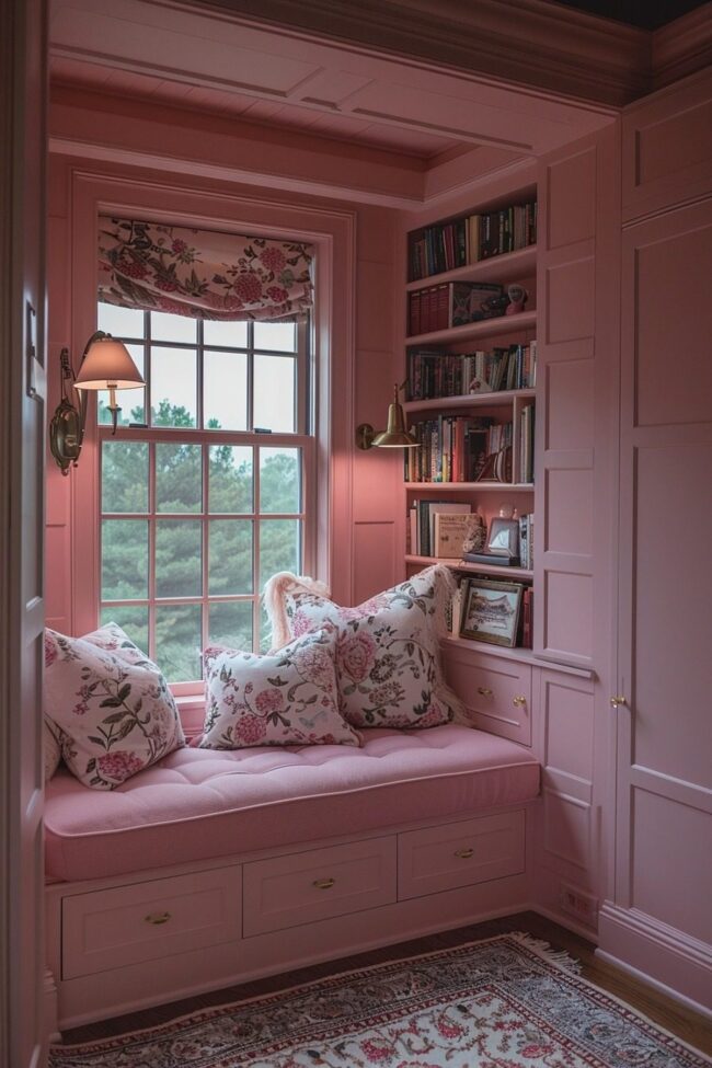 Charming Pink Spaces for Reading